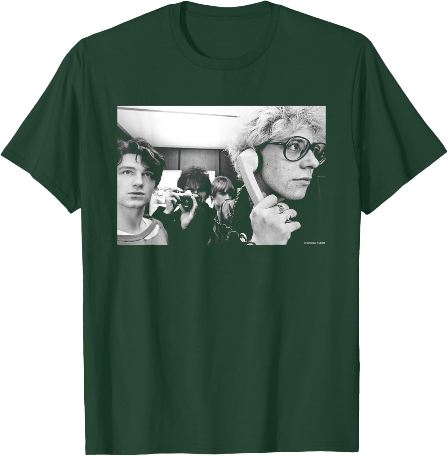 U2 Band Phone Photo 1980 By Virginia Turbett T-Shirt - T-Shirt | Forest