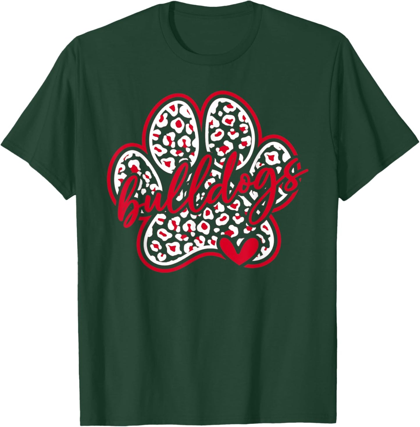 Vintage Go Dawgs Funny Bulldog School Spirit Back To School T-Shirt - T-Shirt | Forest