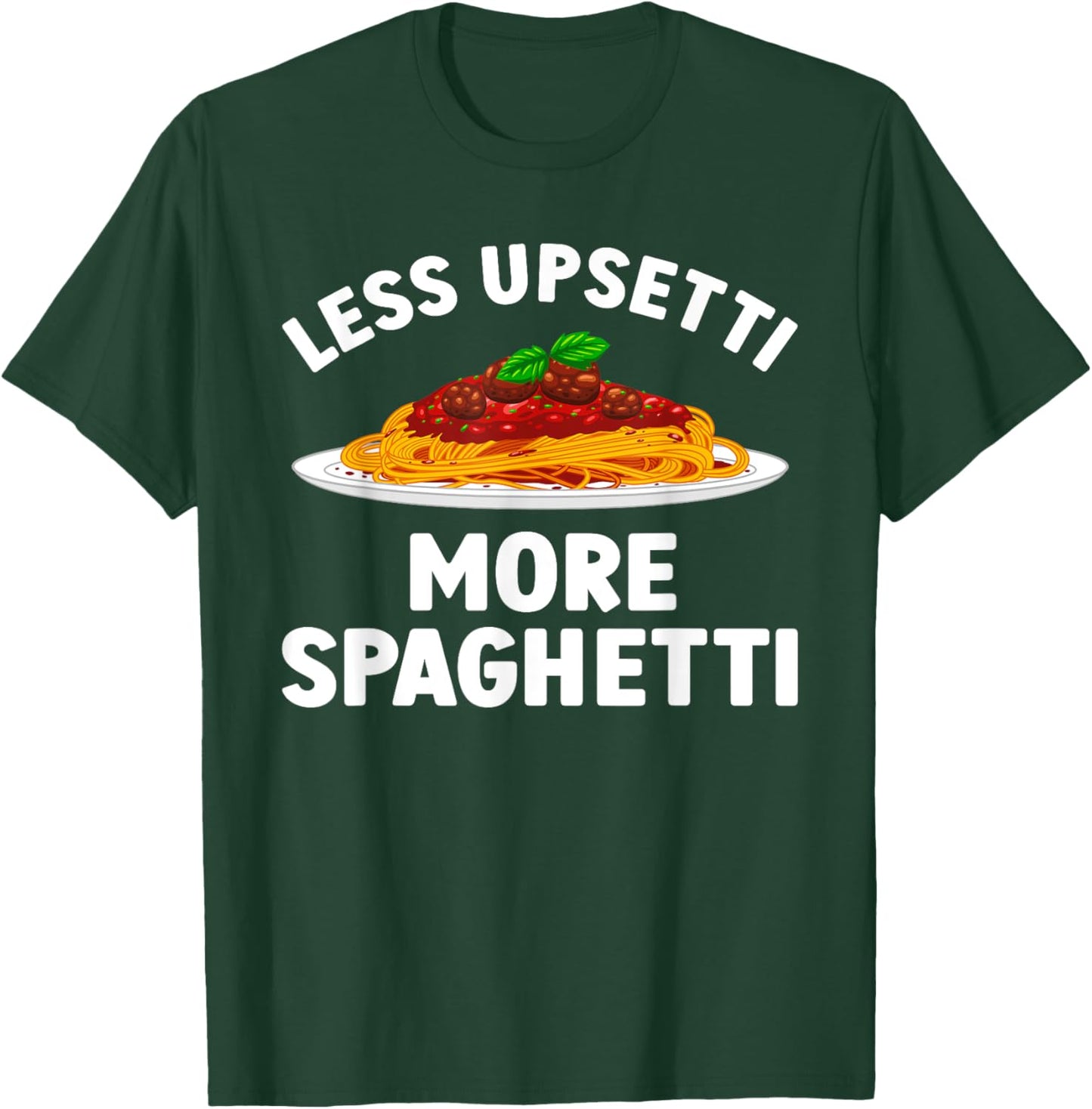 Spaghetti Art Women Meatballs Pasta Lover Spaghetti T-Shirt - T-Shirt | Forest
