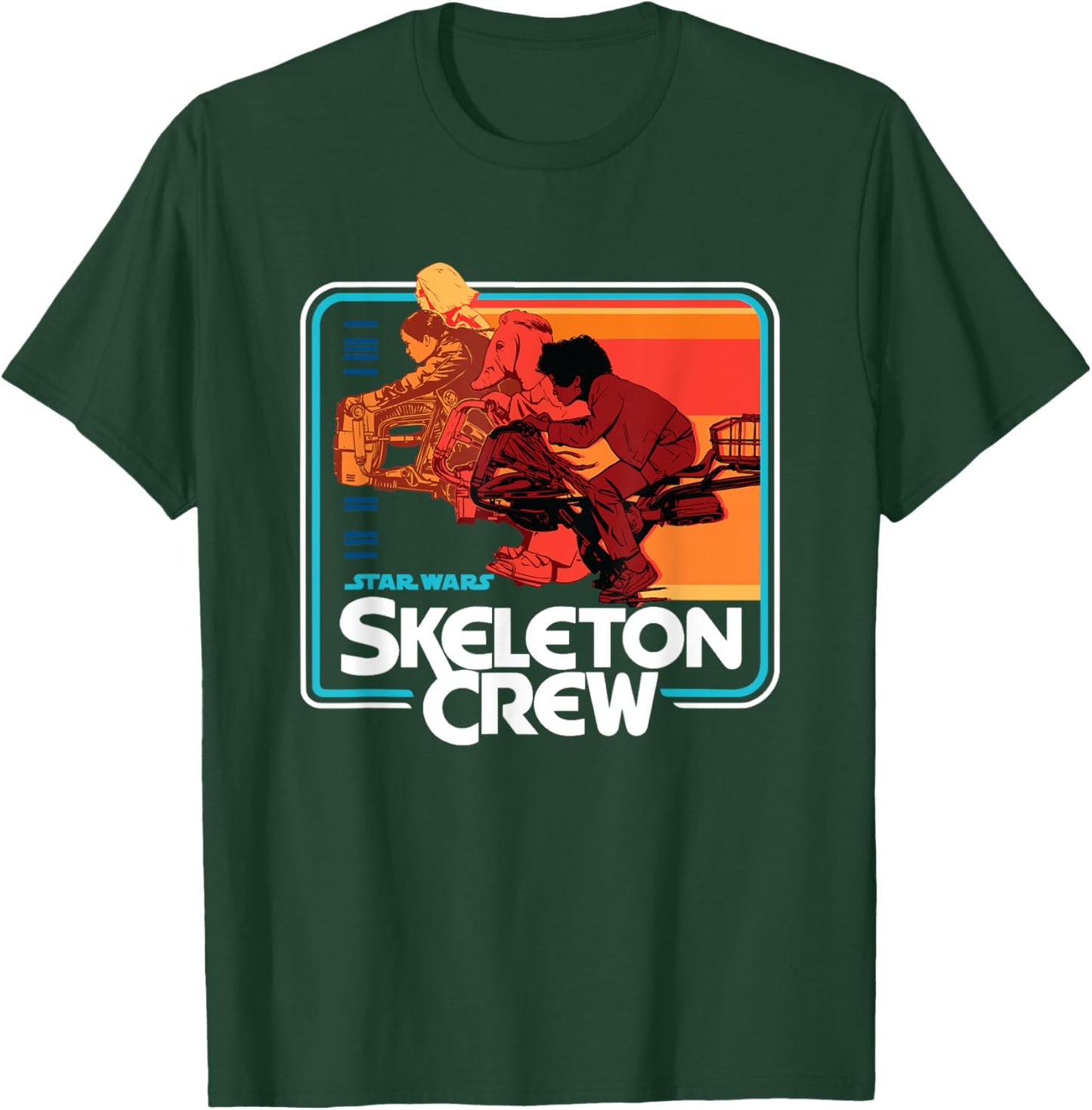 Star Wars Skeleton Crew Vintage Sunset Speeders T-Shirt - T-Shirt | Forest