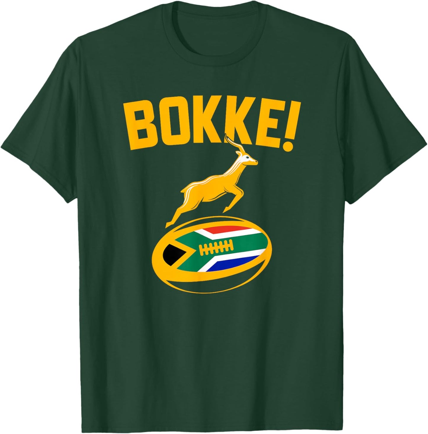 South African Flag Rugby T-Shirt - T-Shirt | Forest