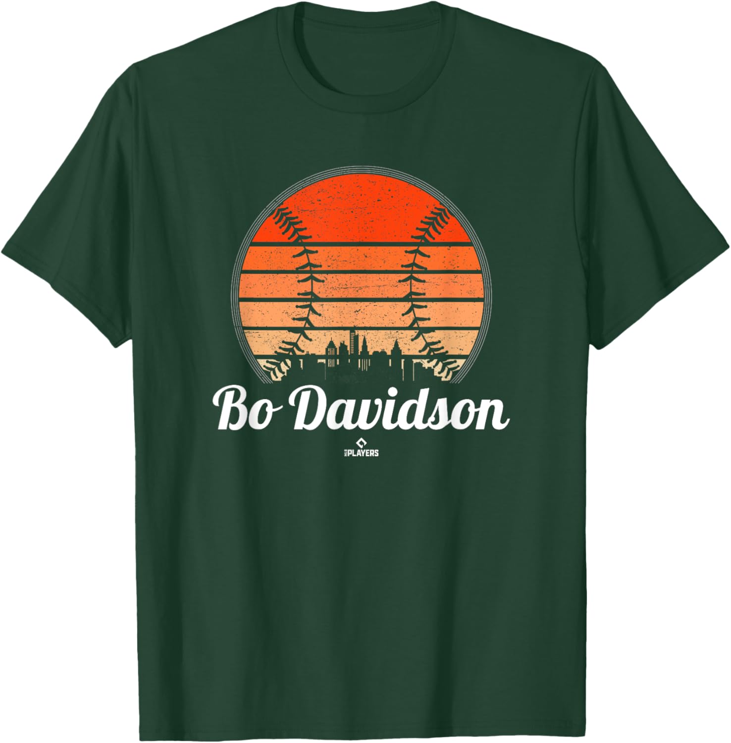 Vintage Baseball Sunset Bo Davidson Prospect Baseball Fan T-Shirt - T-Shirt | Forest
