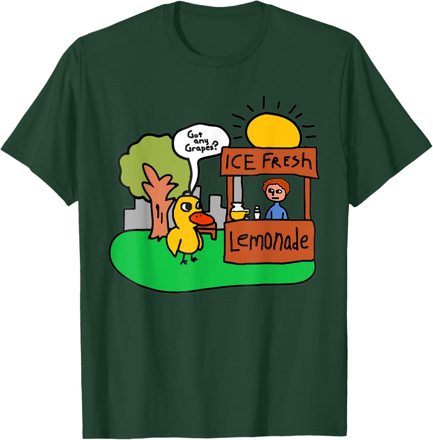 Ice Fresh Lemonade Got Any Grapes Duck Funny Gift T-Shirt - T-Shirt | Forest