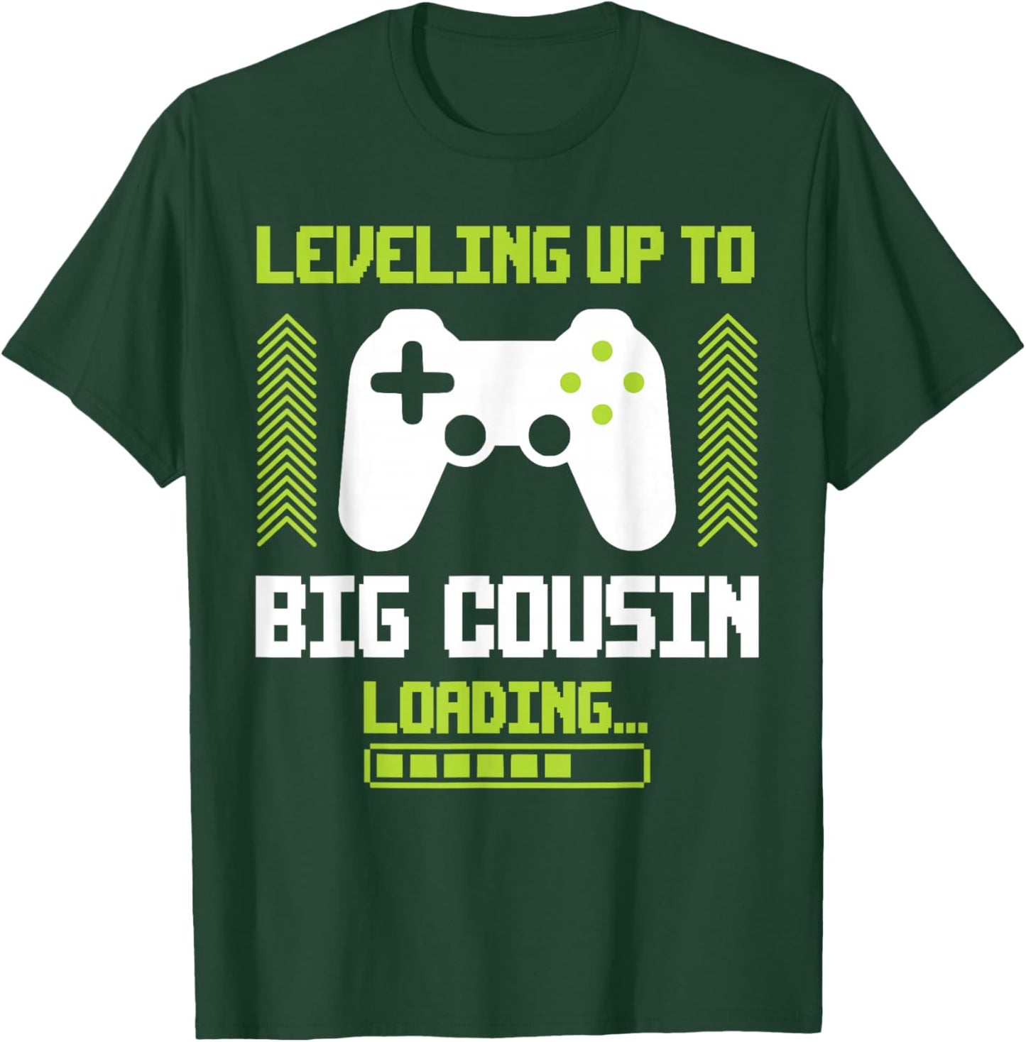 Leveled Up To Big Cousin Promoted To New Future Big Cousin T-Shirt - T-Shirt | Forest