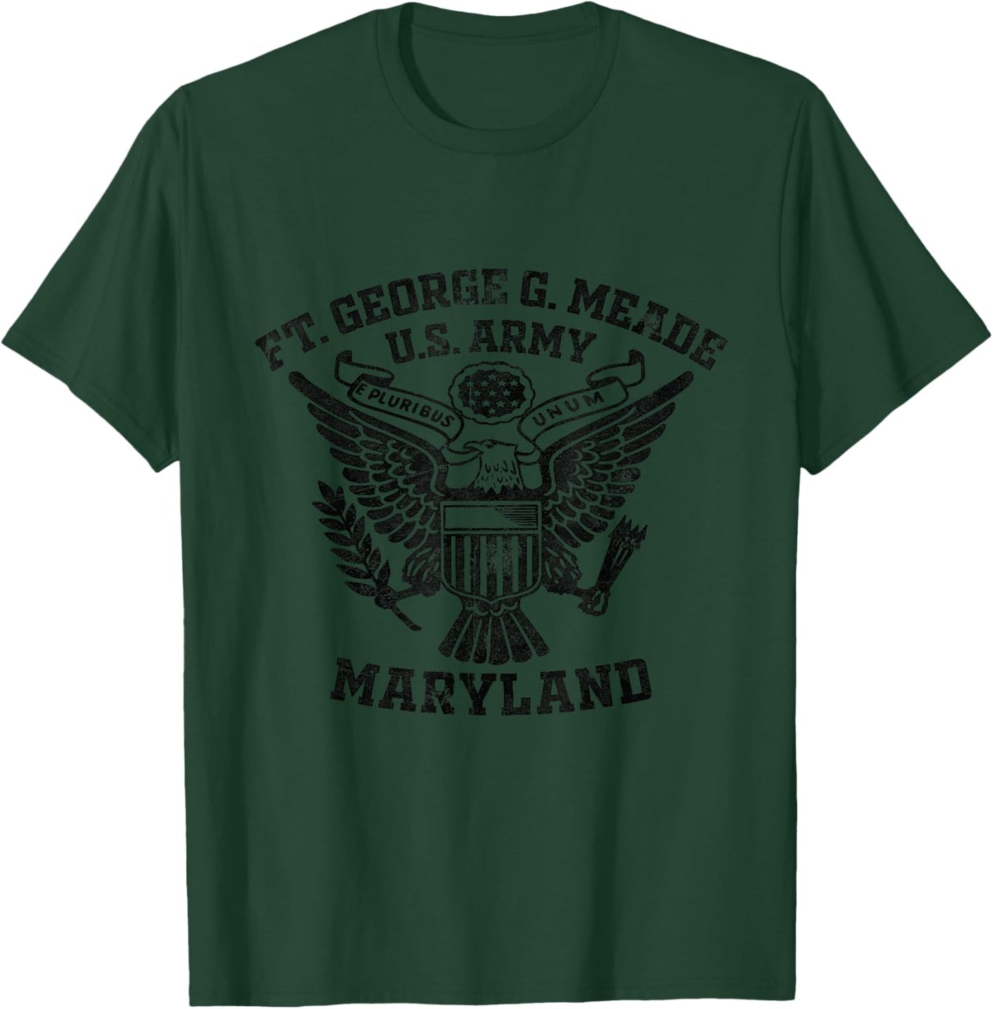 Fort George G. Meade US Military Base Maryland MD Veteran T-Shirt - T-Shirt | Forest