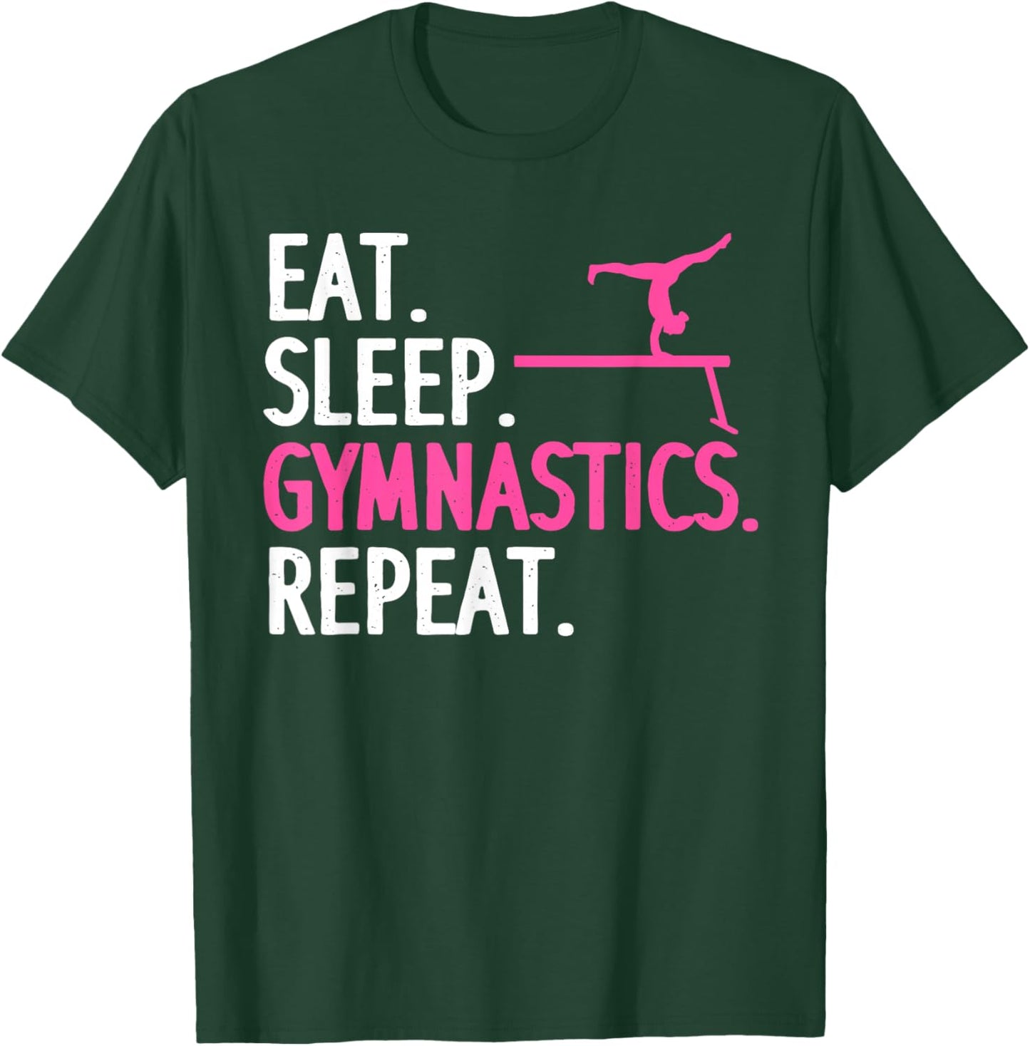Cute Gymnastics Art for Girls Kids Women Tumbling Gymnast T-Shirt - T-Shirt | Forest
