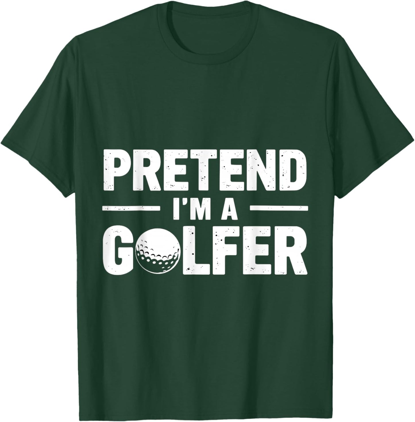 Pretend I'm A Golfer Funny Lazy Spooky Halloween Costume T-Shirt - T-Shirt | Forest