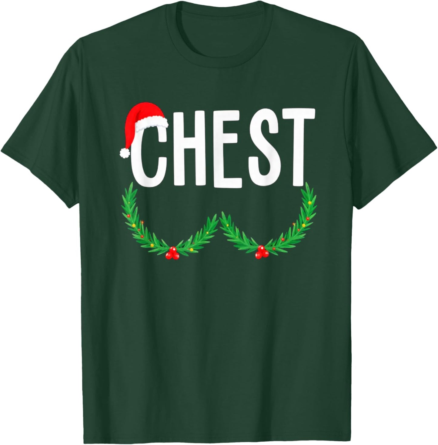Chest Nuts Matching Chestnuts Funny Christmas Couples Chest T-Shirt - T-Shirt | Forest