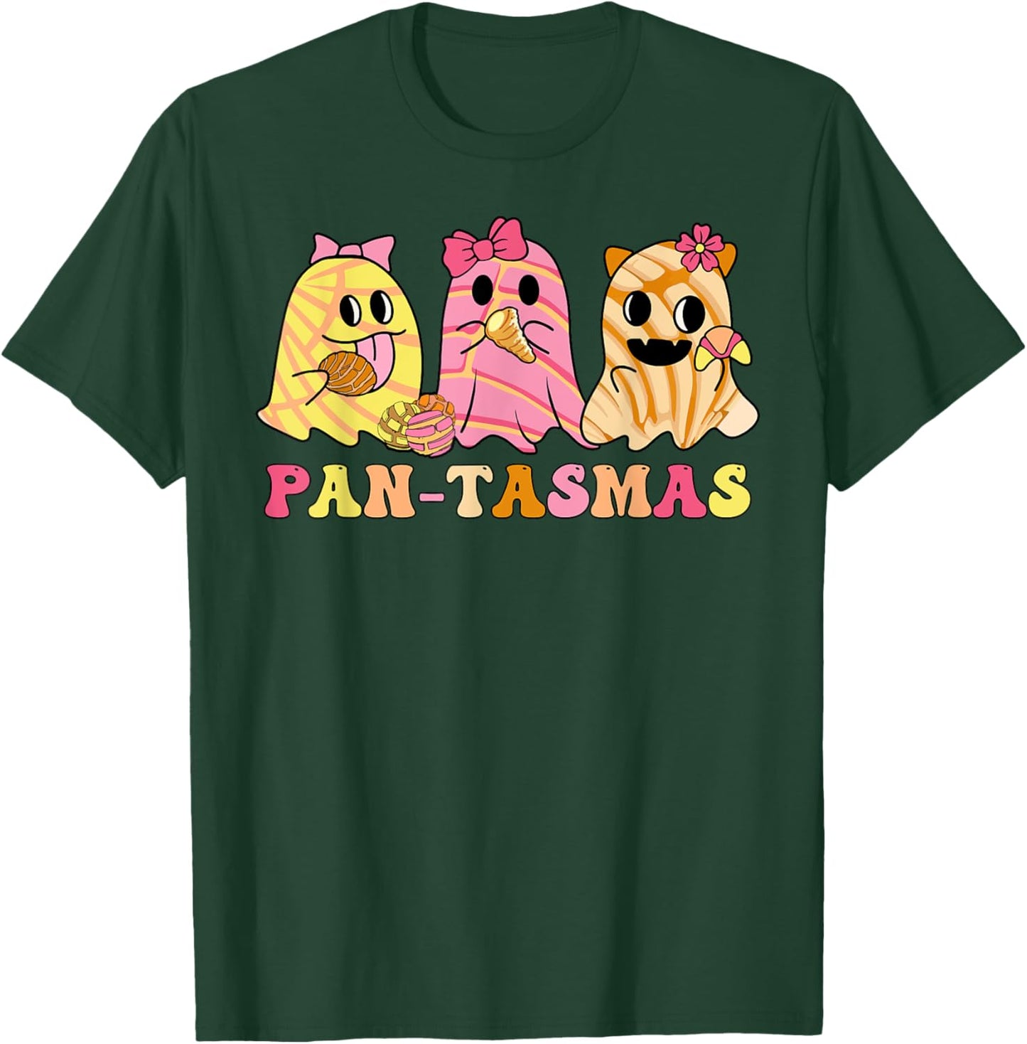 Pantasmas Mexican Spooky Halloween Ghost Conchas Pan-tasmas T-Shirt - T-Shirt | Forest