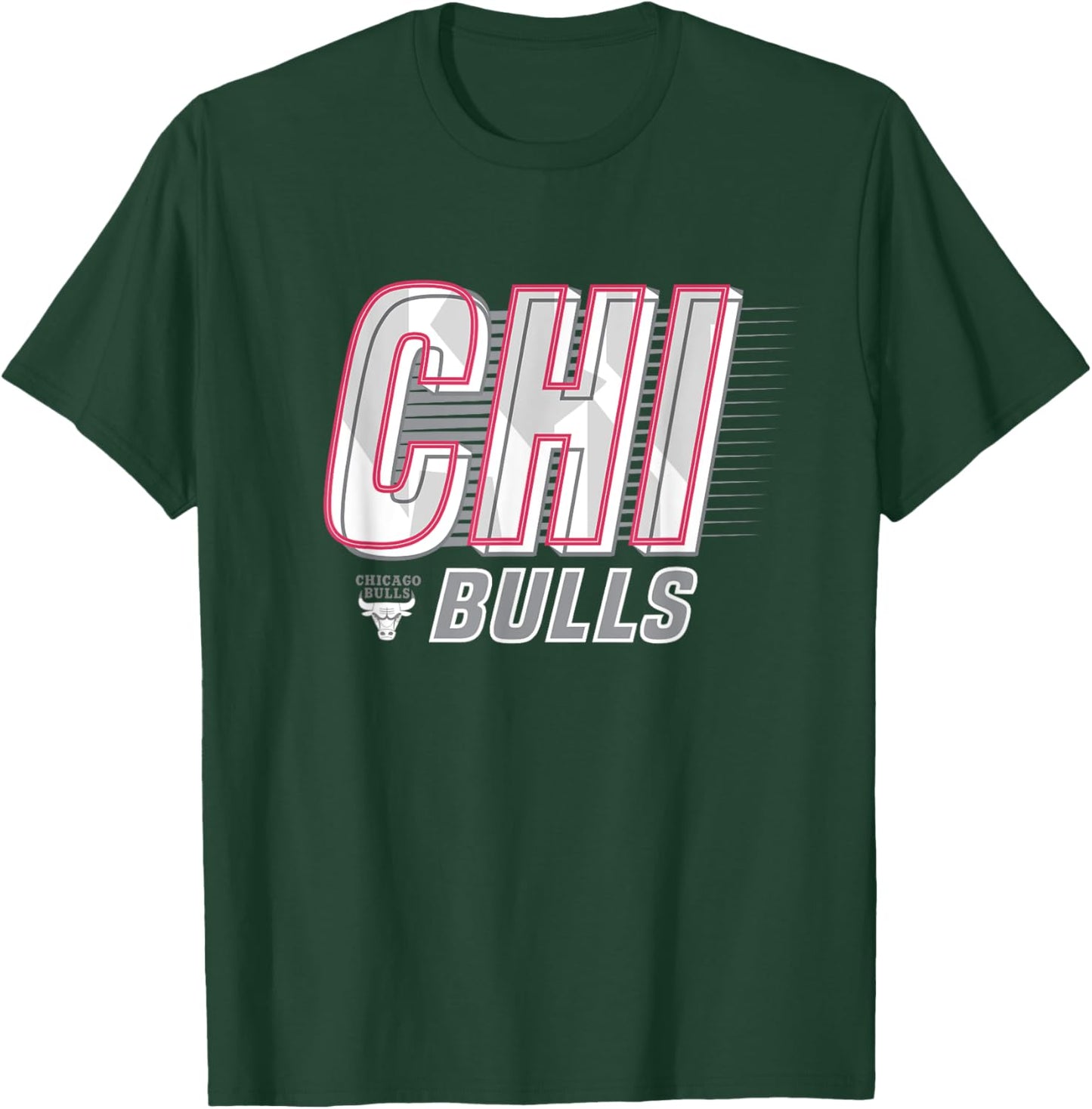 NBA Chicago Bulls Type Stack Logo T-Shirt - T-Shirt | Forest