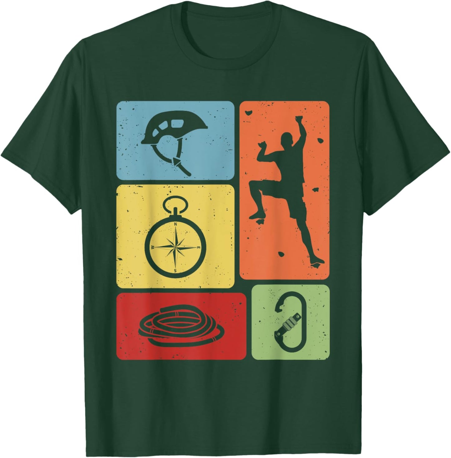 Funny Rock Climbing Bouldering Enthusiasts Men Women Kids T-Shirt - T-Shirt | Forest