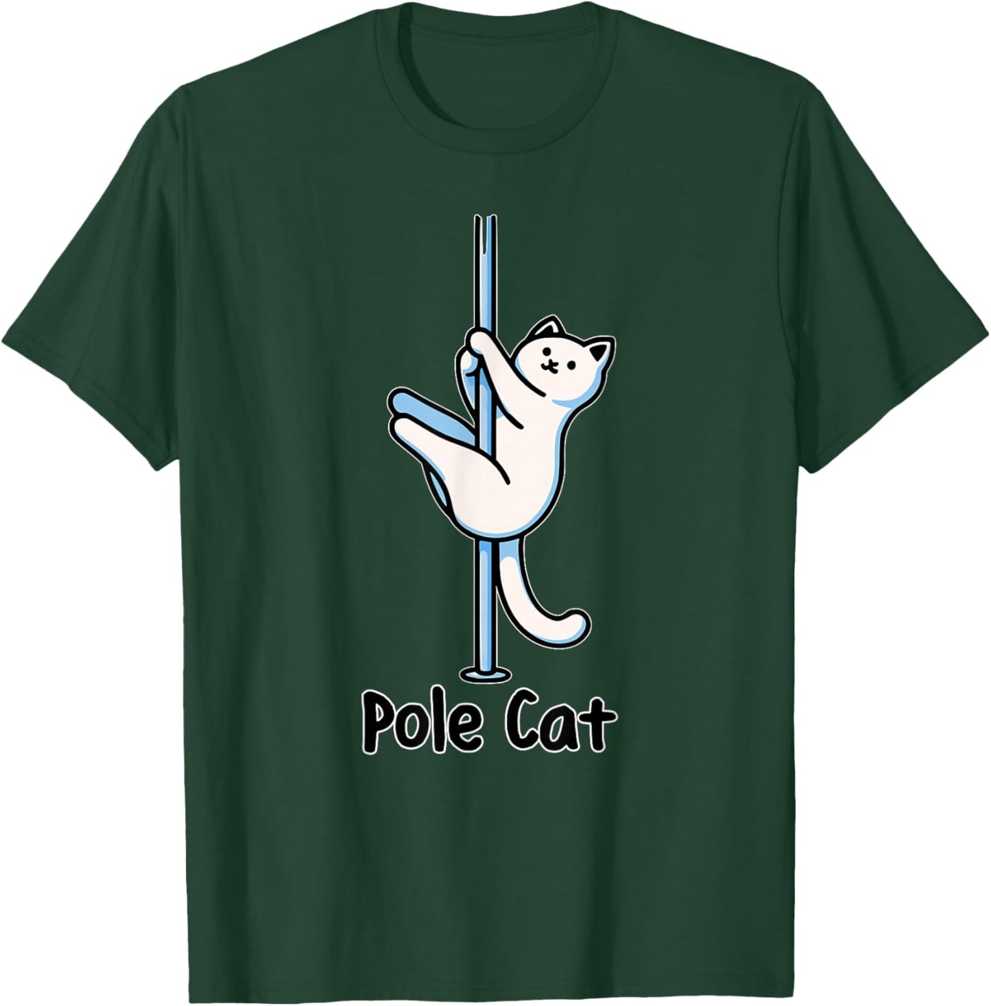 Adults Cat Lovers Black Short Sleeve Classic Fit T-Shirt - T-Shirt | Forest