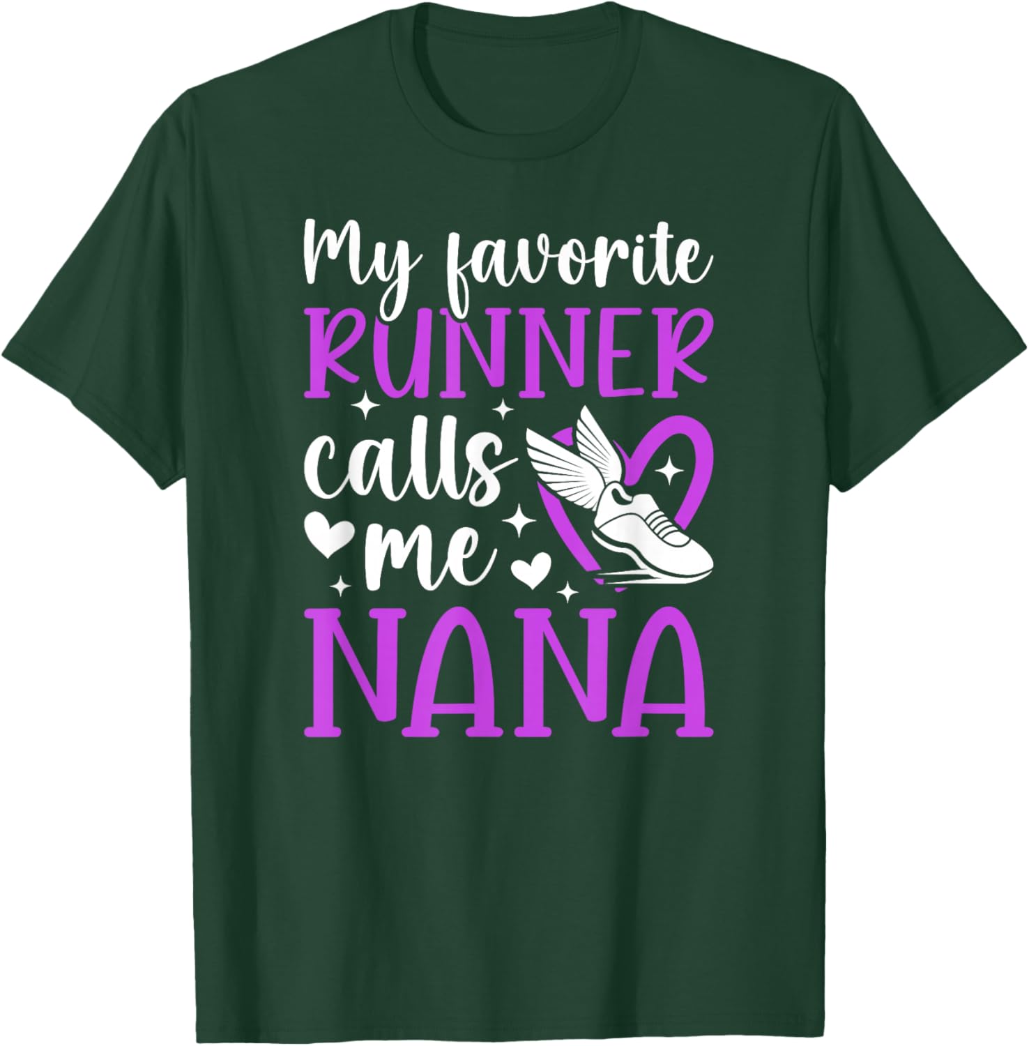 Proud Cross Country Nana Of A Cross Country Runner Nana T-Shirt - T-Shirt | Forest