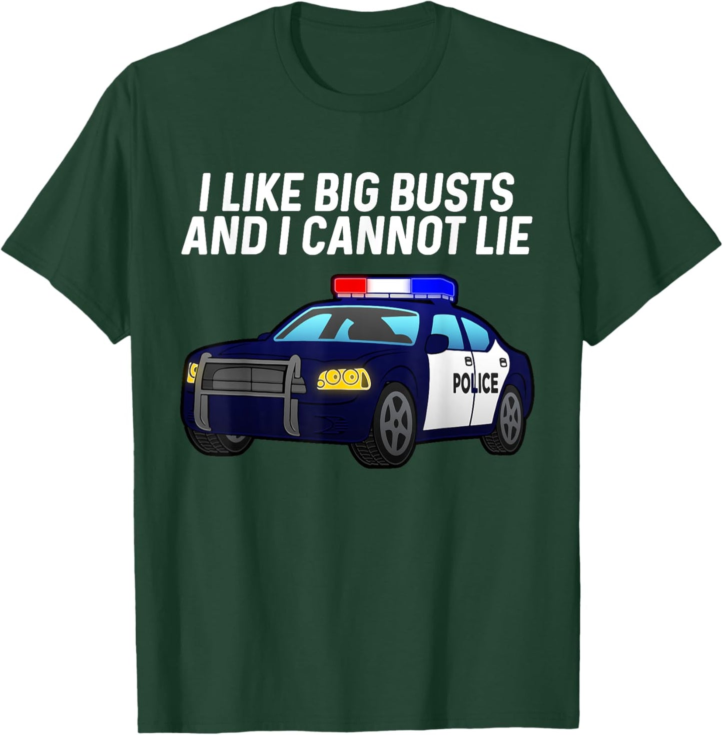 Funny Police Officer Art Women Police Officer Cop T-Shirt - T-Shirt | Forest
