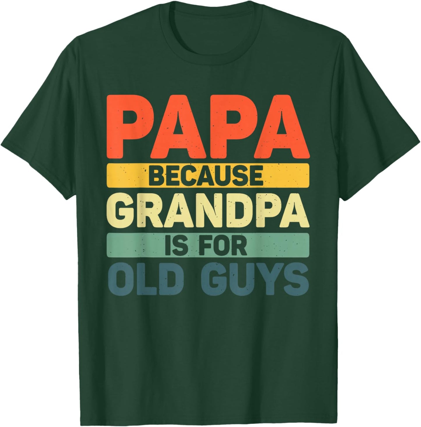 Papa Art For Grandpa Men From Grandkids Father's Day Papa T-Shirt - T-Shirt | Forest