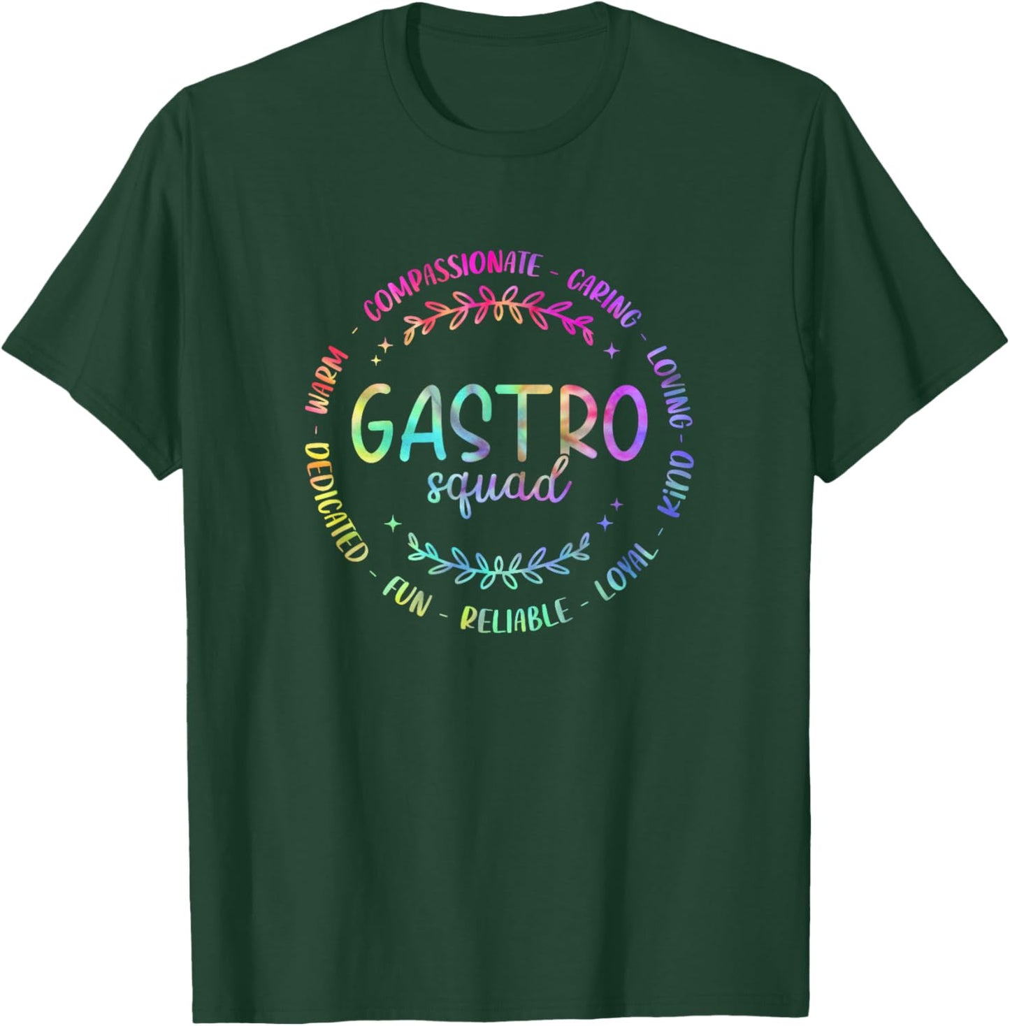 Gastro Squad Tie Dye Design For Doctor Gastroenterology T-Shirt - T-Shirt | Forest