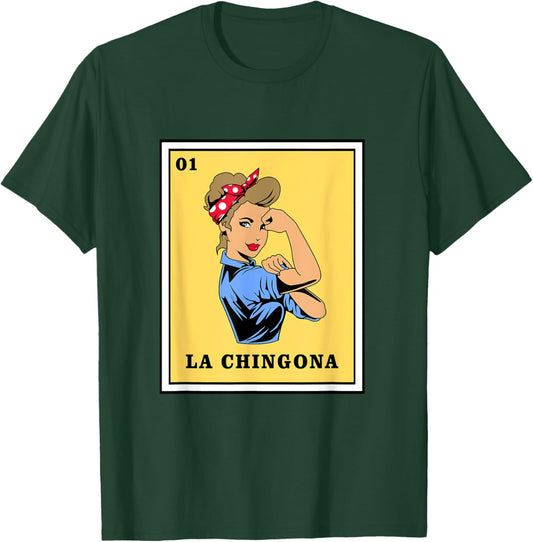 Mexican Lottery Bingo Game La Chingona T-Shirt - T-Shirt | Forest