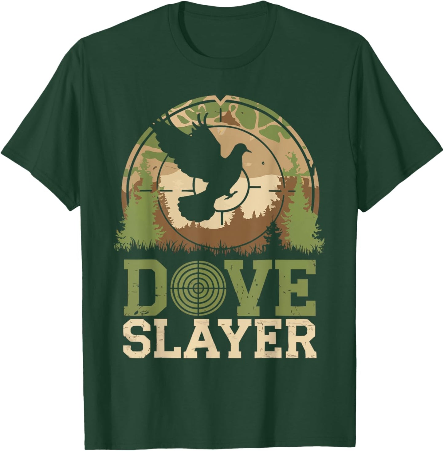 Dove Season Camo Dove Slayer Camouflage Dove Hunter T-Shirt - T-Shirt | Forest