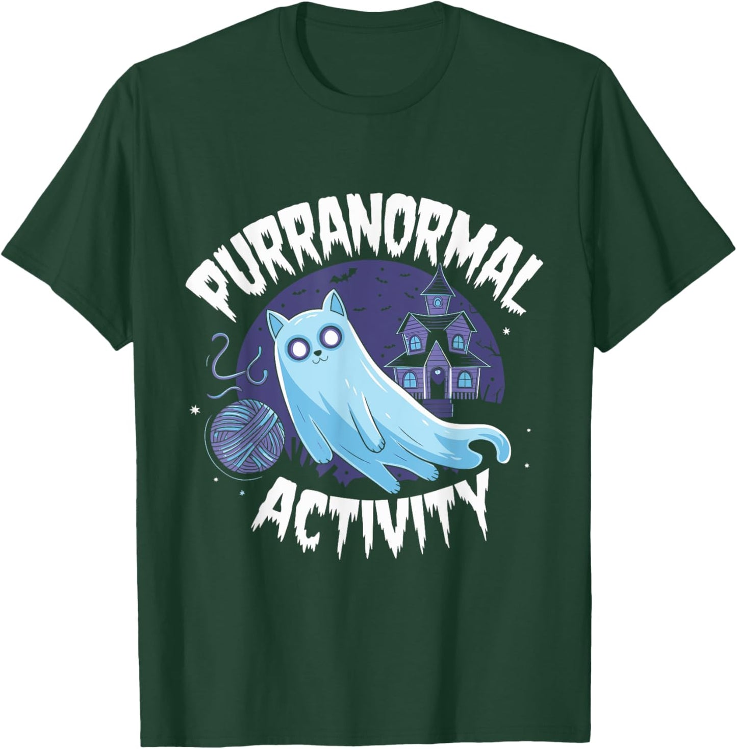 Paranormal Haunted House Men Women Kids T-Shirt - T-Shirt | Forest