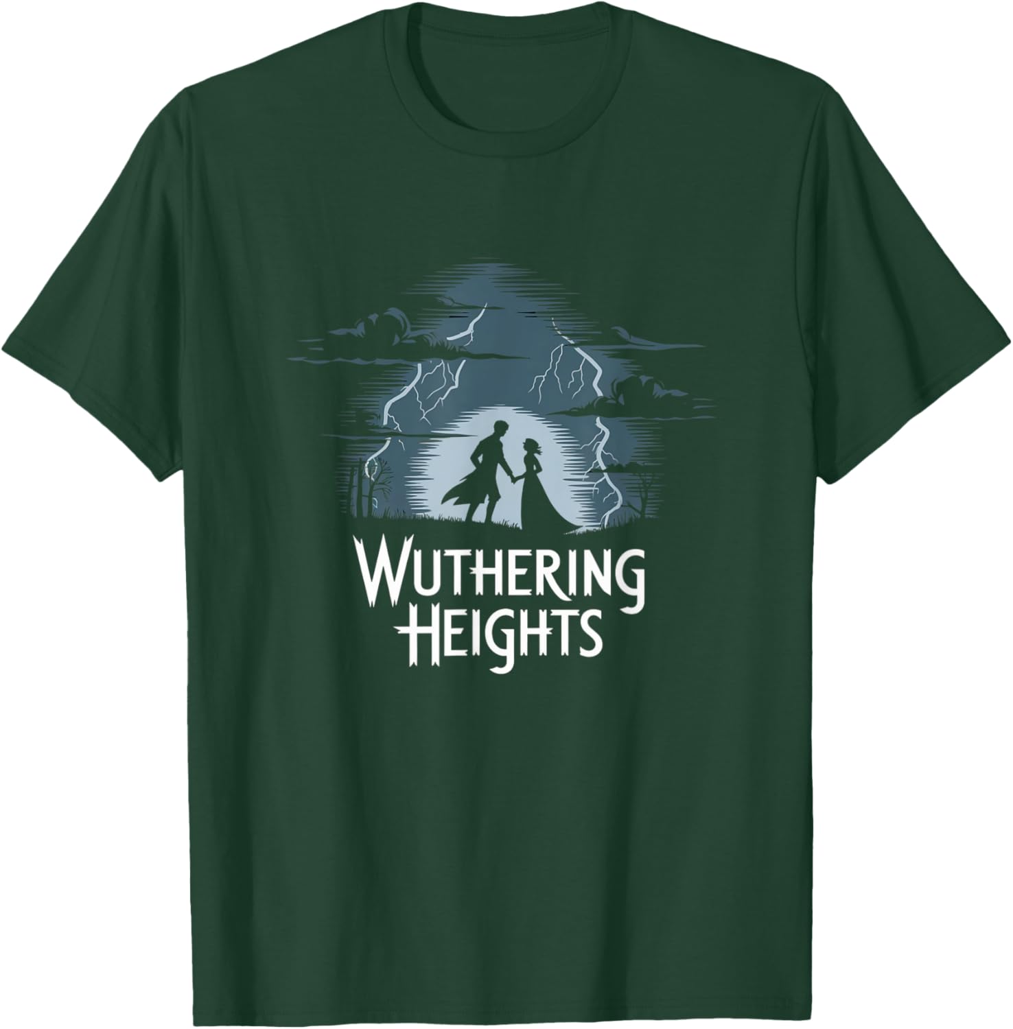 Wuthering Heights Gothic Romance Classic Literature Bookworm T-Shirt - T-Shirt | Forest