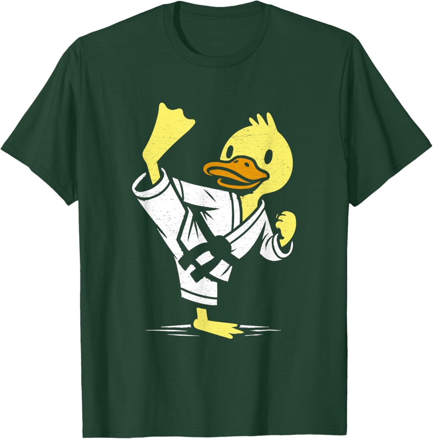 Duck Karate Funny Rubber Duck Lover Martial Arts T-Shirt - T-Shirt | Forest