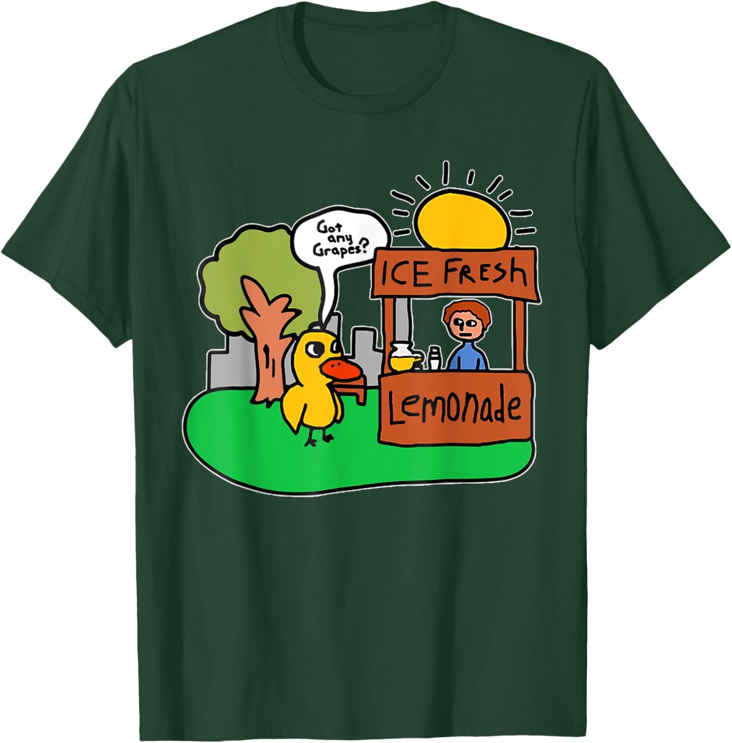 Ice Fresh Lemonade Got Any Grapes Duck Funny Gift T-Shirt - T-Shirt | Forest