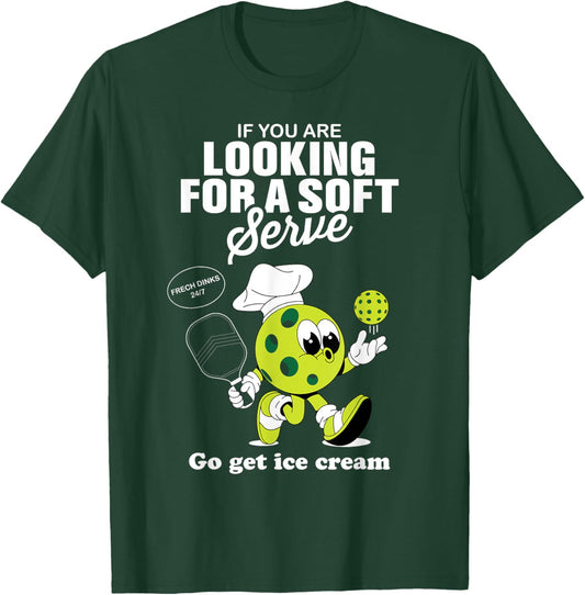 Funny Pickleball Pickle Ball Paddleball Coach Player Lover T-Shirt - T-Shirt | Forest