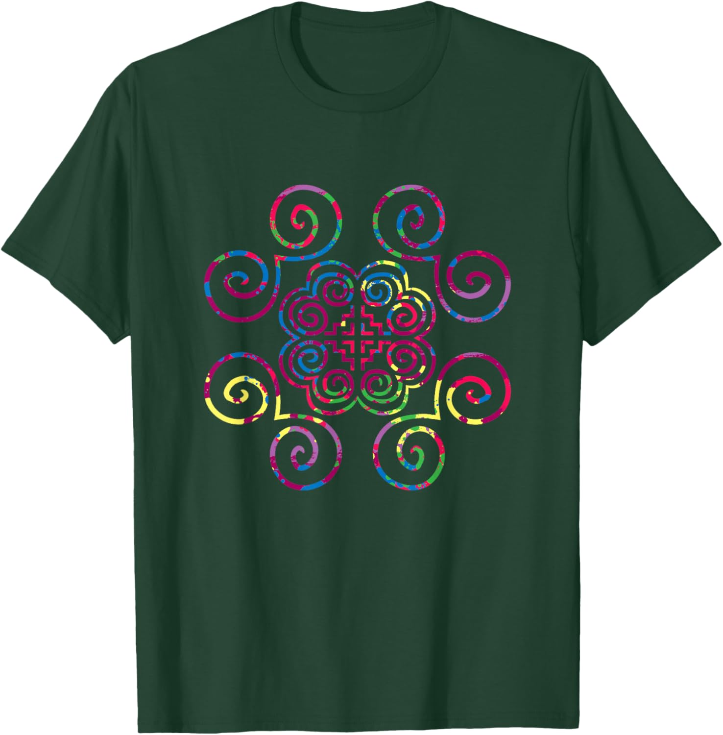 Hmong Miao Hmoob Patterns T-Shirt - T-Shirt | Forest