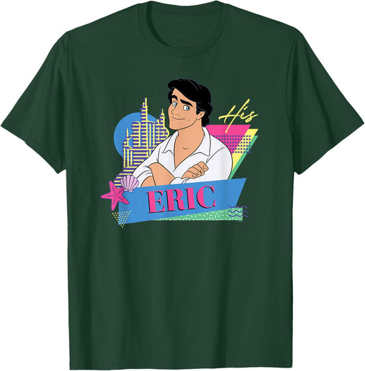 Disney The Little Mermaid Retro Couples Matching His Eric T-Shirt - T-Shirt | Forest