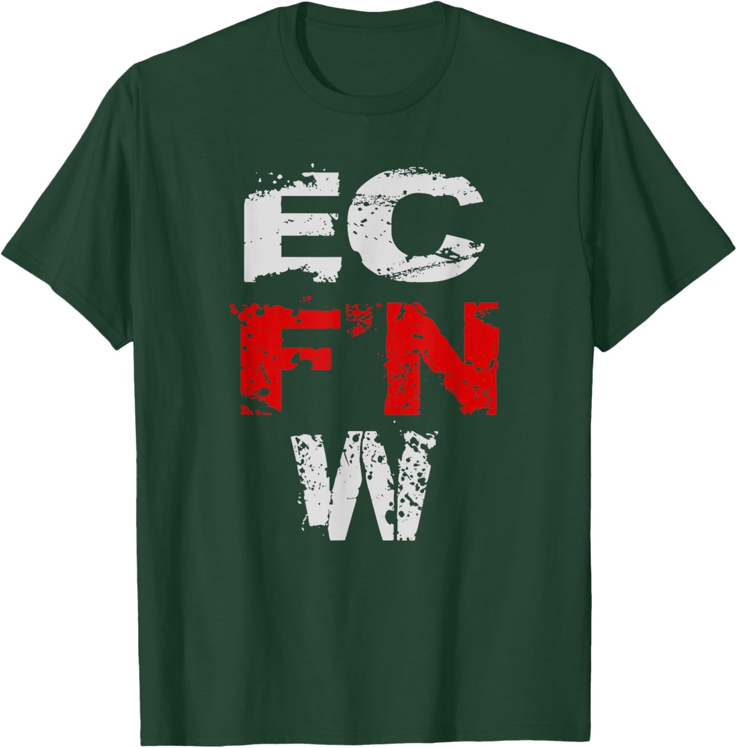 EC F'N W Wrestling Apparel Adults Wrestling Fans, All Ages Black Modern Short Sleeve T-Shirt - T-Shirt | Forest