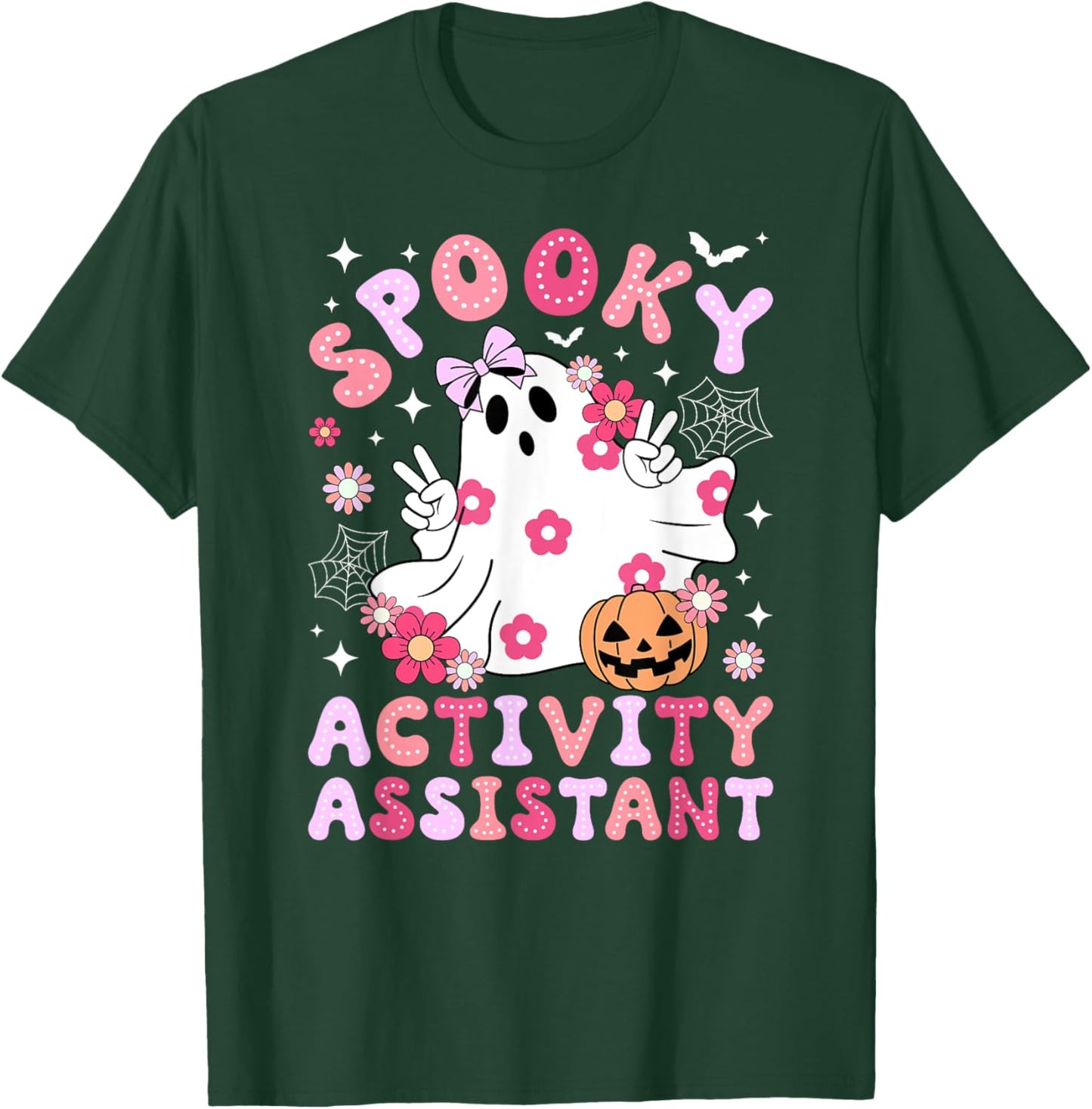 Spooky Activity Assistant Halloween Activities Assistant T-Shirt - T-Shirt | Forest