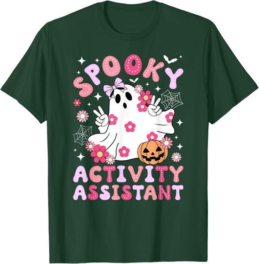 Spooky Activity Assistant Halloween Activities Assistant T-Shirt - T-Shirt | Forest