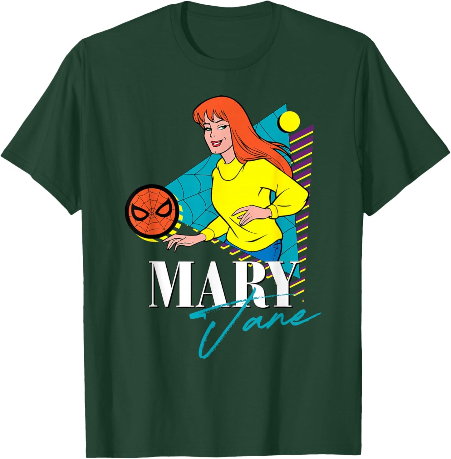 Marvel Spider-Man Retro '90s Couples Matching Mary Jane T-Shirt - T-Shirt | Forest
