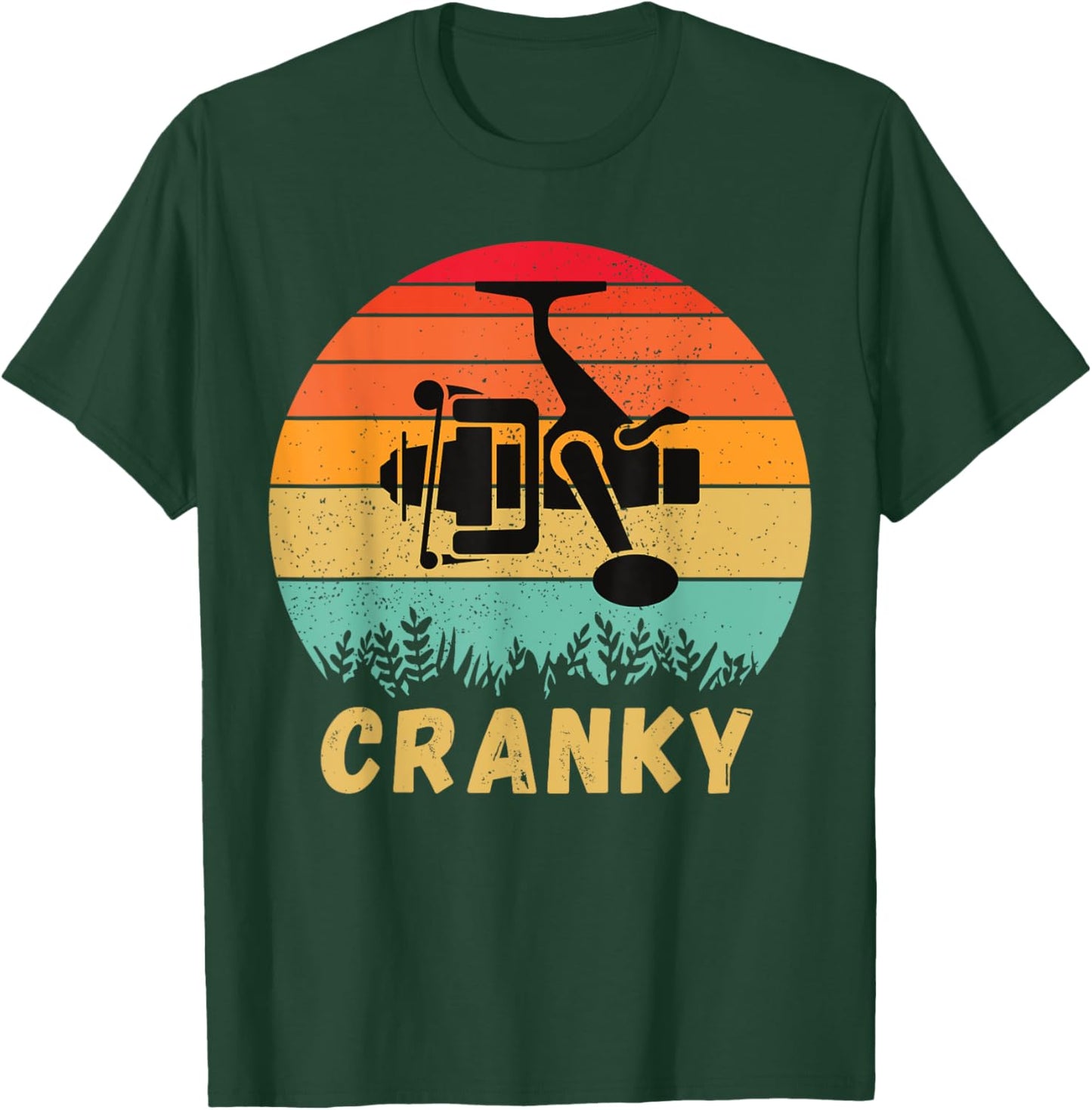 Crankbait Fishing Lure - Cranky Funny Gift Ideas For Fishing T-Shirt - T-Shirt | Forest
