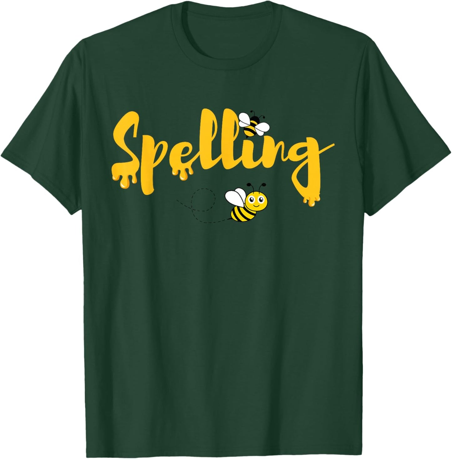 Bee Spelling Fun For Teachers and Students Cute Bee Lover T-Shirt - T-Shirt | Forest