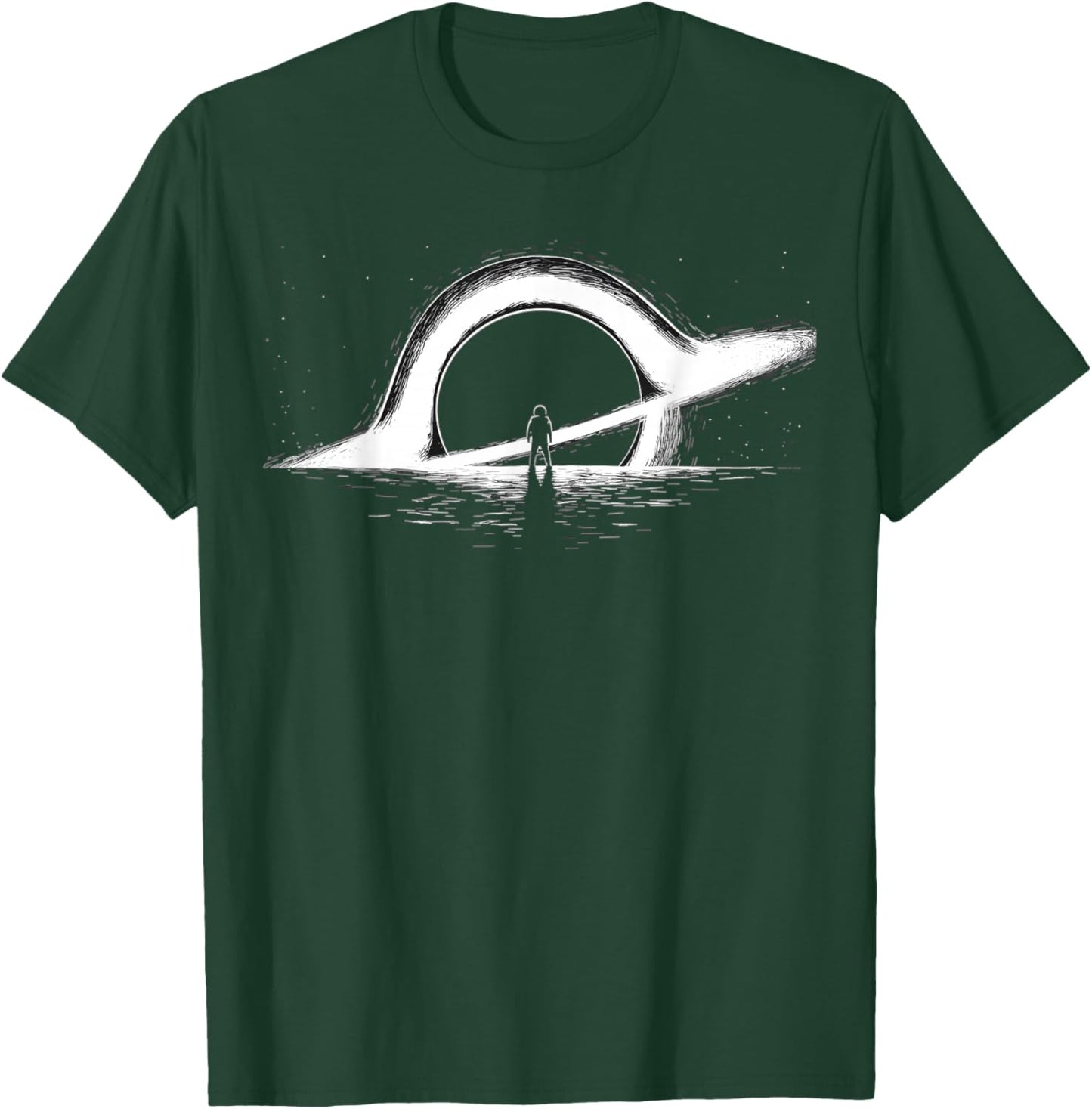Black Hole Physics- Astrophysics Physic Graphic astronaut T-Shirt - T-Shirt | Forest