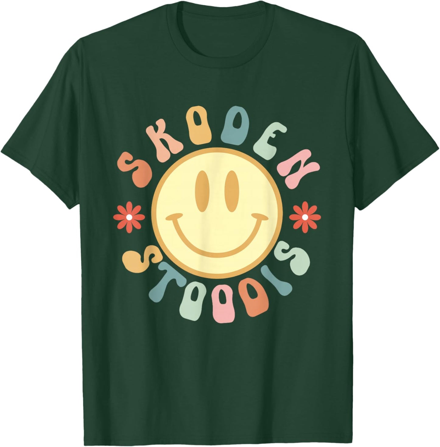 Skoden Stoodis Groovy Retro Native American Indigenous T-Shirt - T-Shirt | Forest
