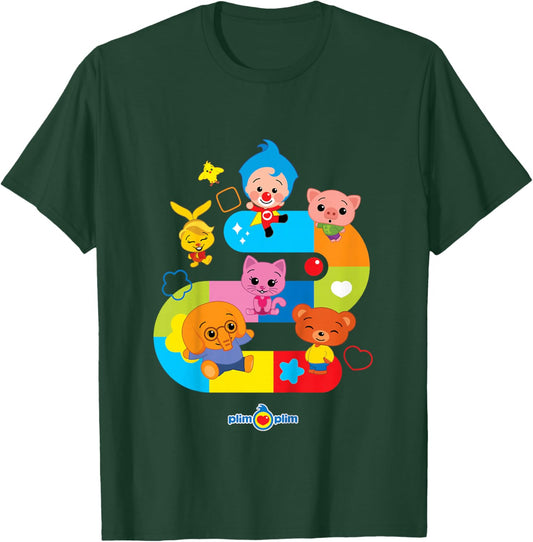 Plim Plim The Kindness Hero - Colourful Designs for Children T-Shirt - T-Shirt | Forest