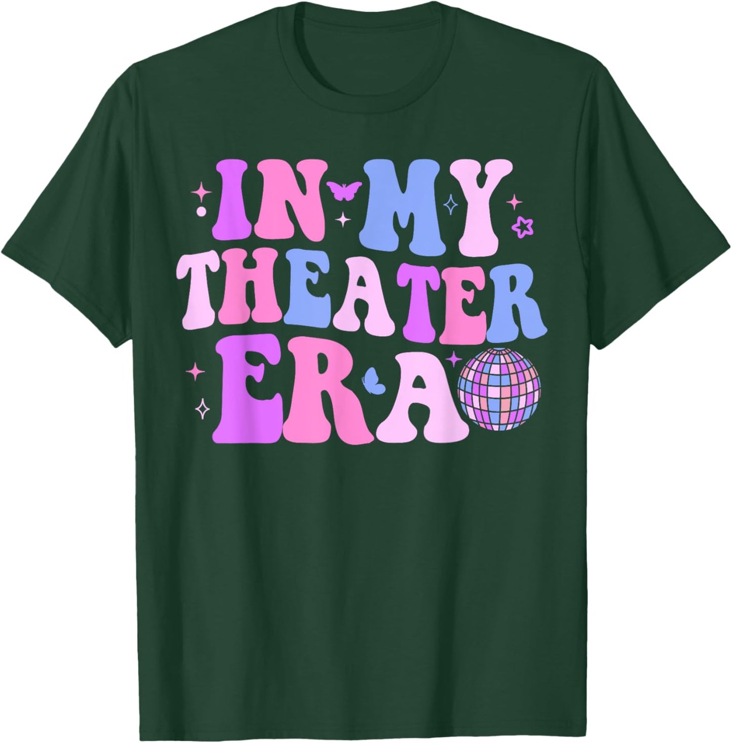 Groovy In My Theater Era Theater Lover Acting Teacher Girl T-Shirt - T-Shirt | Forest