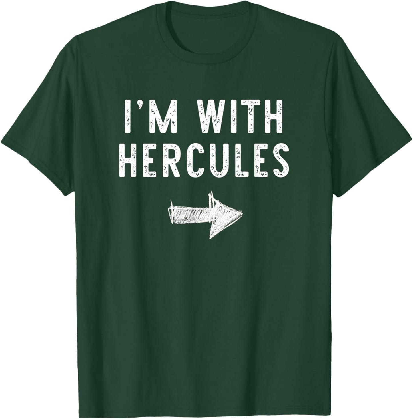 I’m with Hercules Funny Halloween Couple Costume T-Shirt - T-Shirt | Forest
