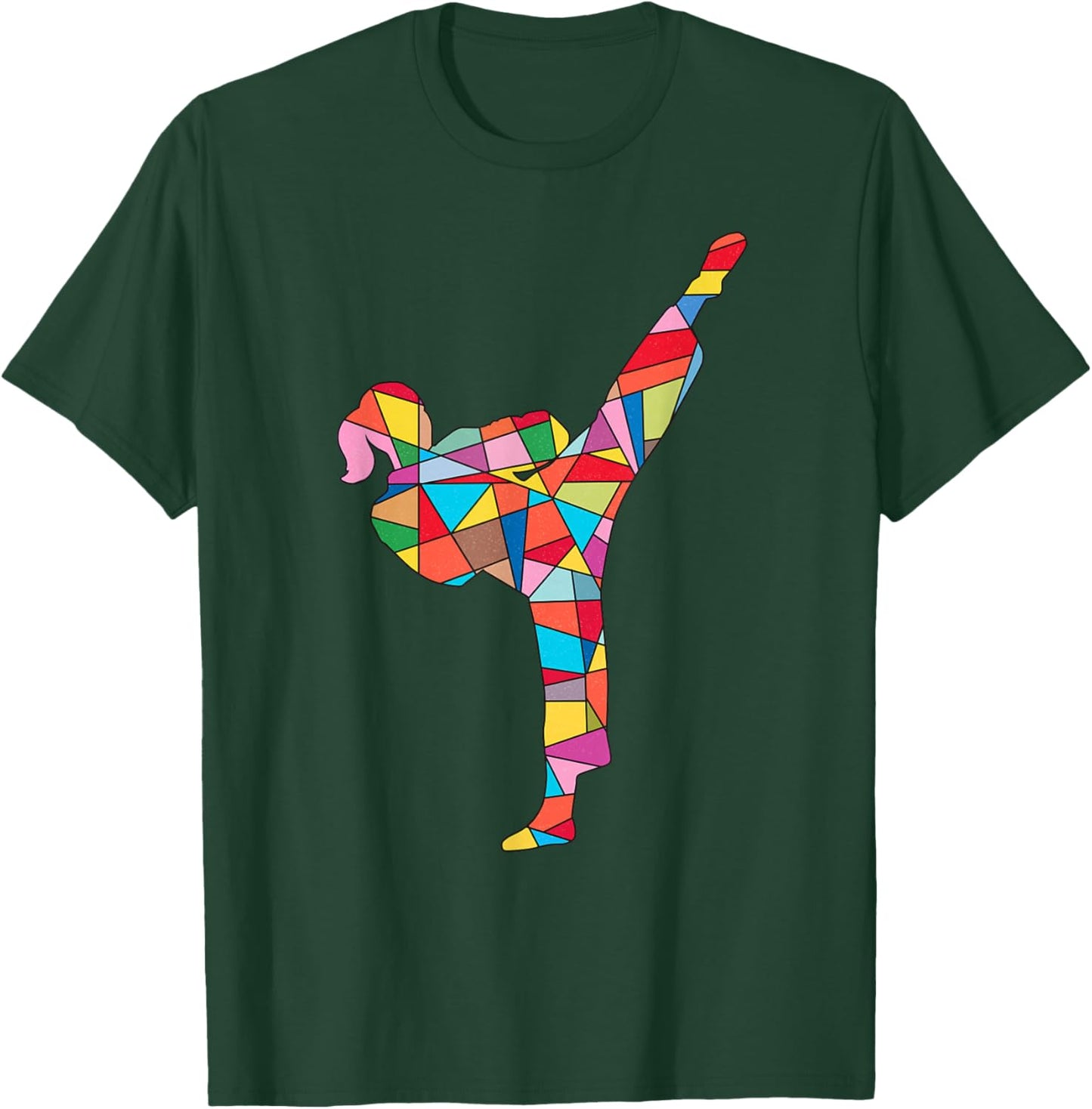 Karate Girl Martial Arts Kids Women Taekwondo Girls T-Shirt - T-Shirt | Forest