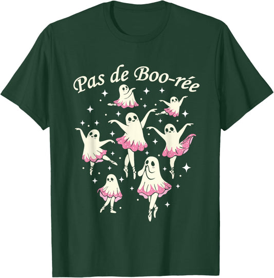 Pas De Boo-rée Ghost Ballet Dancer Halloween Dance Teacher T-Shirt - T-Shirt | Forest