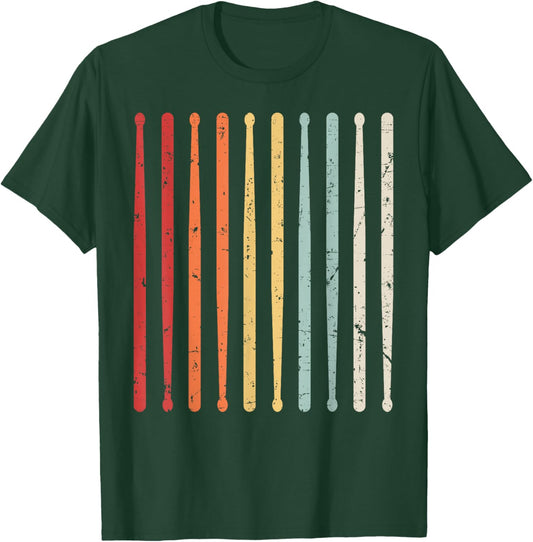 Funny Drummer Art Women Kids Drumming Lover Drummer T-Shirt - T-Shirt | Forest