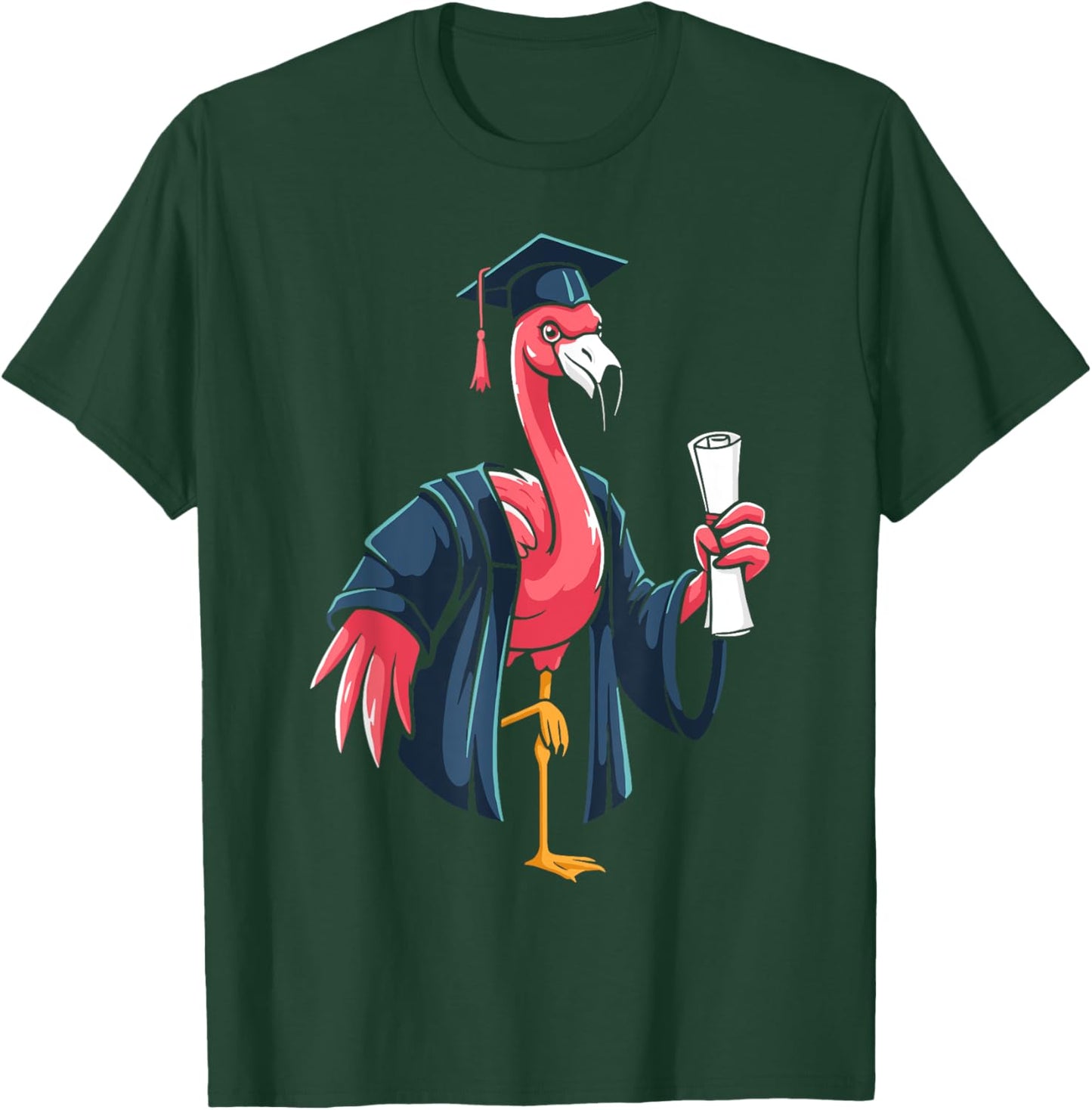 Flamingo graduation gifts graduating flamingo graduate T-Shirt - T-Shirt | Forest