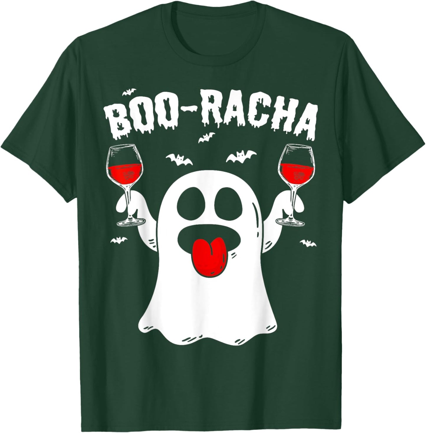 Boo-Racha Halloween Cute Ghost Boo Borracha Funny Men Women T-Shirt - T-Shirt | Forest