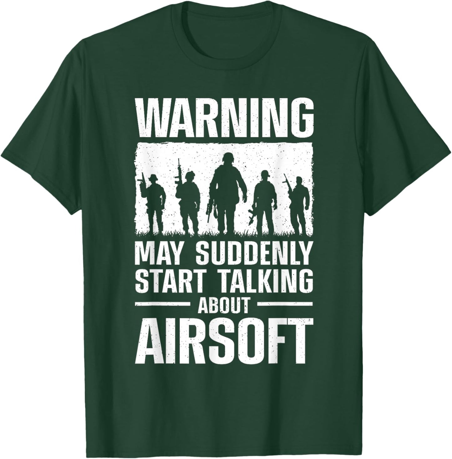 Funny Airsoft Art Women Tactical Airsoft Gun Airsoft T-Shirt - T-Shirt | Forest