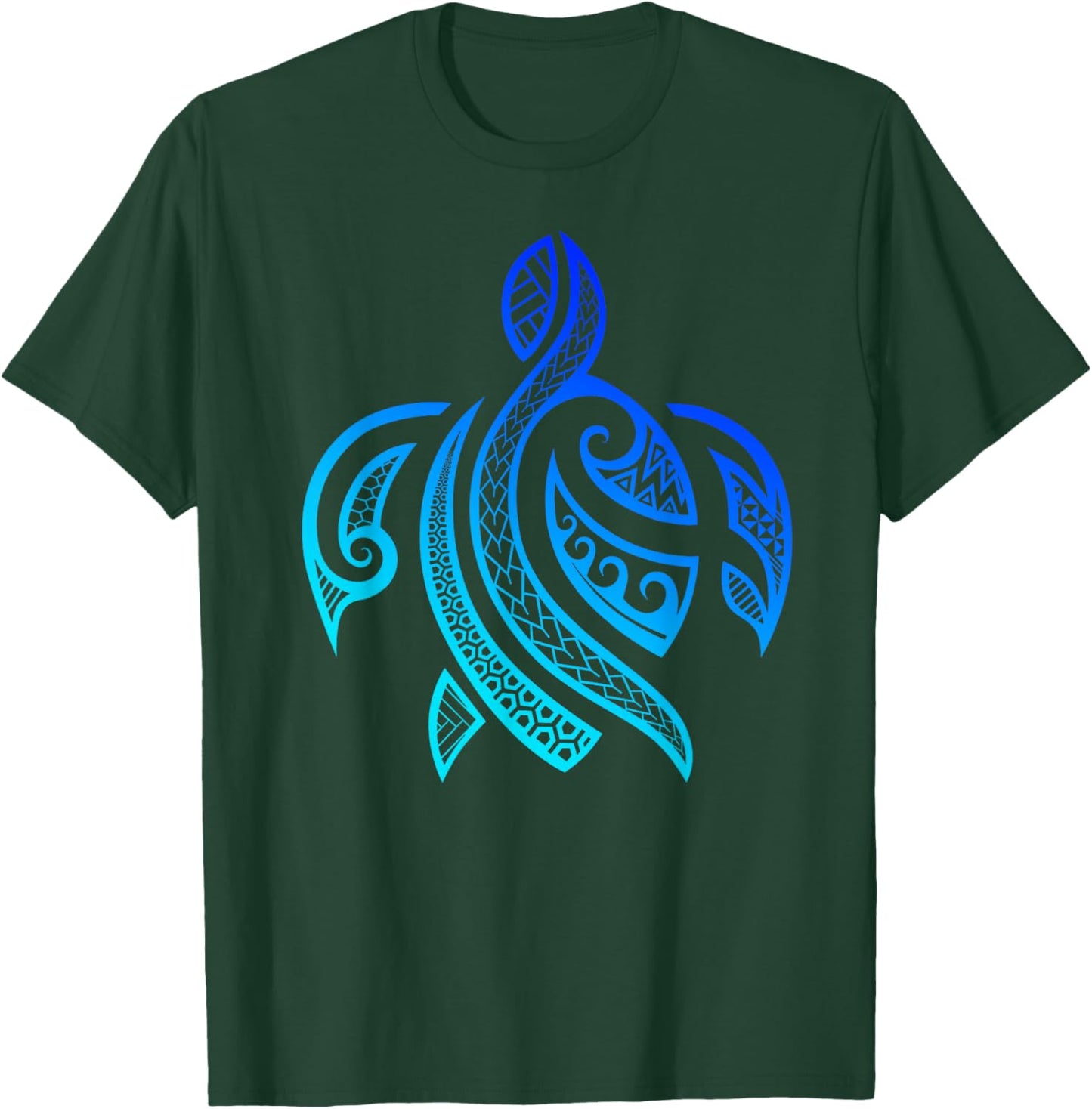 Tribal Hawaiian Maori Art Sea Turtle Hawaiian Tribal T-Shirt - T-Shirt | Forest
