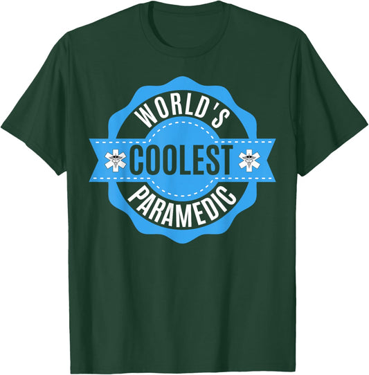 EMS EMT Gifts - Men Women World´s Coolest Paramedic T-Shirt - T-Shirt | Forest