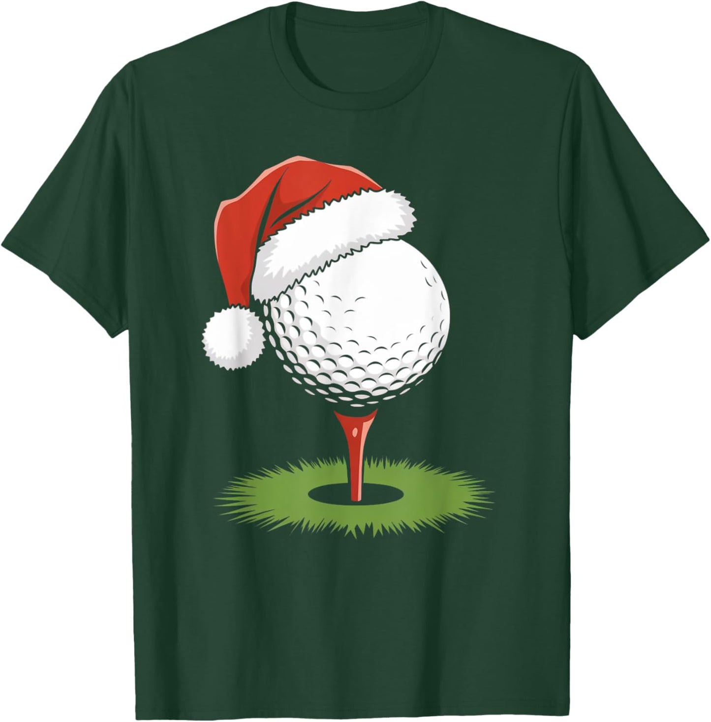 Santa Golf Ball for Christmas Golf Ball Christmas Boys T-Shirt - T-Shirt | Forest