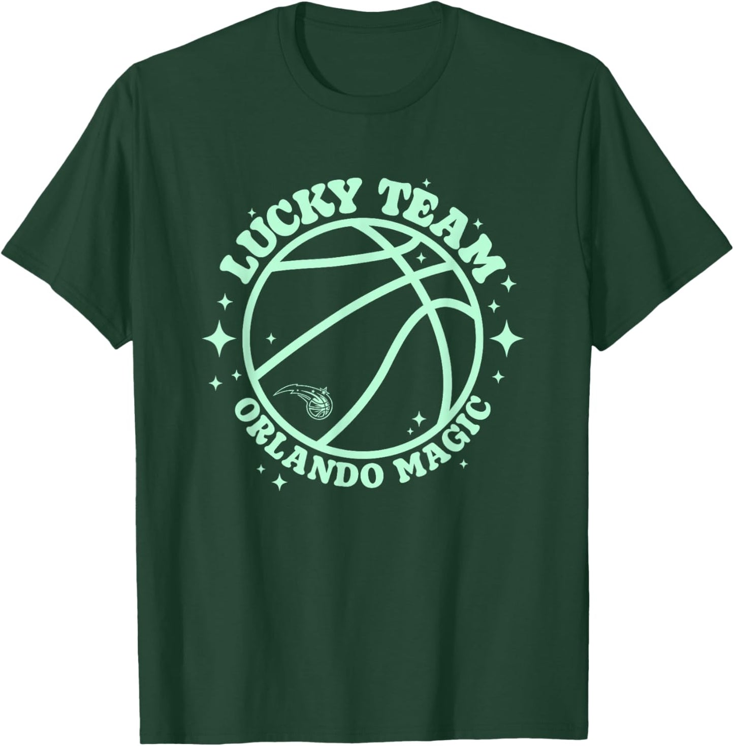 NBA Orlando Magic Lucky Basketball Team T-Shirt - T-Shirt | Forest